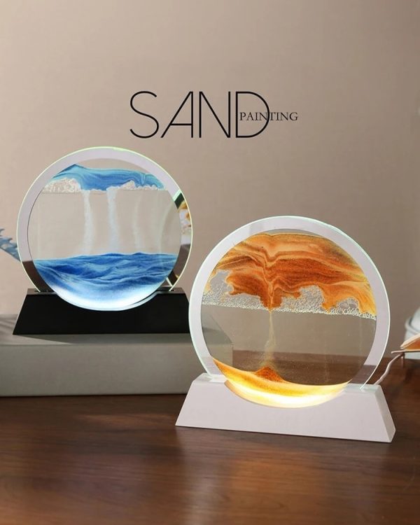 3D Quicksand Table Led Lamp